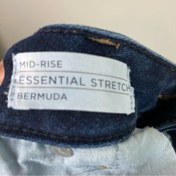 Lane Bryant Blue Denim Mid Rise Essential Stretch Bermuda Shorts 14 - Picture 5 of 5